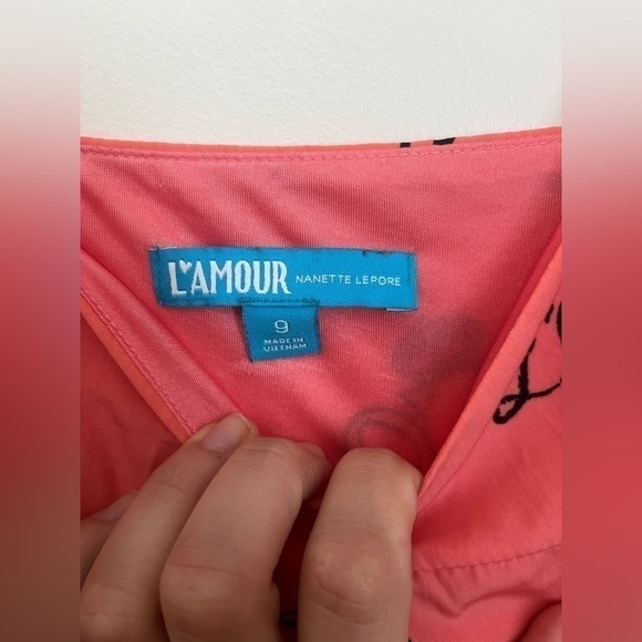 Nanette Lepore L'Amour Adventurer Retro Rock coral tattoo dress Y2K - Picture 9 of 12